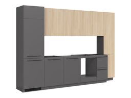 Kitchen set Boston 796 (Anthracite + Light oak)