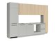 Kitchen set Boston 796 (Light grey + Light oak)
