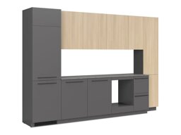 Kitchen set Boston 796 (Anthracite + Light oak)