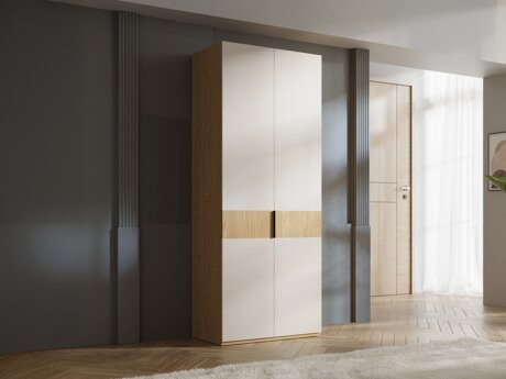 Vaatekaappi Toledo 145 (Tammi + Beige)