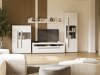 Wall shelf Ophsalu 101 (White + Glossy white)