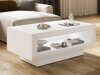 Coffee table Ophsalu 102 (White + Glossy white)