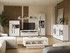 Coffee table Ophsalu 102 (White + Glossy white)