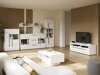 TV stand Ophsalu 103 (White + Glossy white)