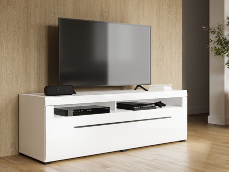 TV-taso Ophsalu 104 (Valkoinen + Kiiltävä valkoinen)