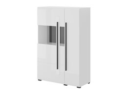 Sideboard Ophsalu 105 (White + Glossy white)