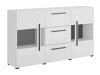 Chest of drawers Ophsalu 106 (White + Glossy white)