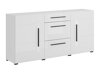 Chest of drawers Ophsalu 108 (White + Glossy white)