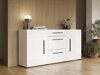 Chest of drawers Ophsalu 108 (White + Glossy white)