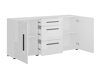 Chest of drawers Ophsalu 108 (White + Glossy white)