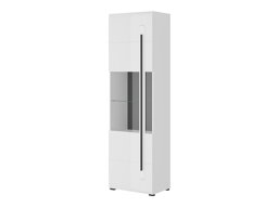 Bookcase Ophsalu 110 (White + Glossy white)