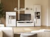 Living room set Ophsalu 111 (White + Glossy white)