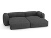 Kulmasohva Sorcoro 136 (Monet Anthracite)
