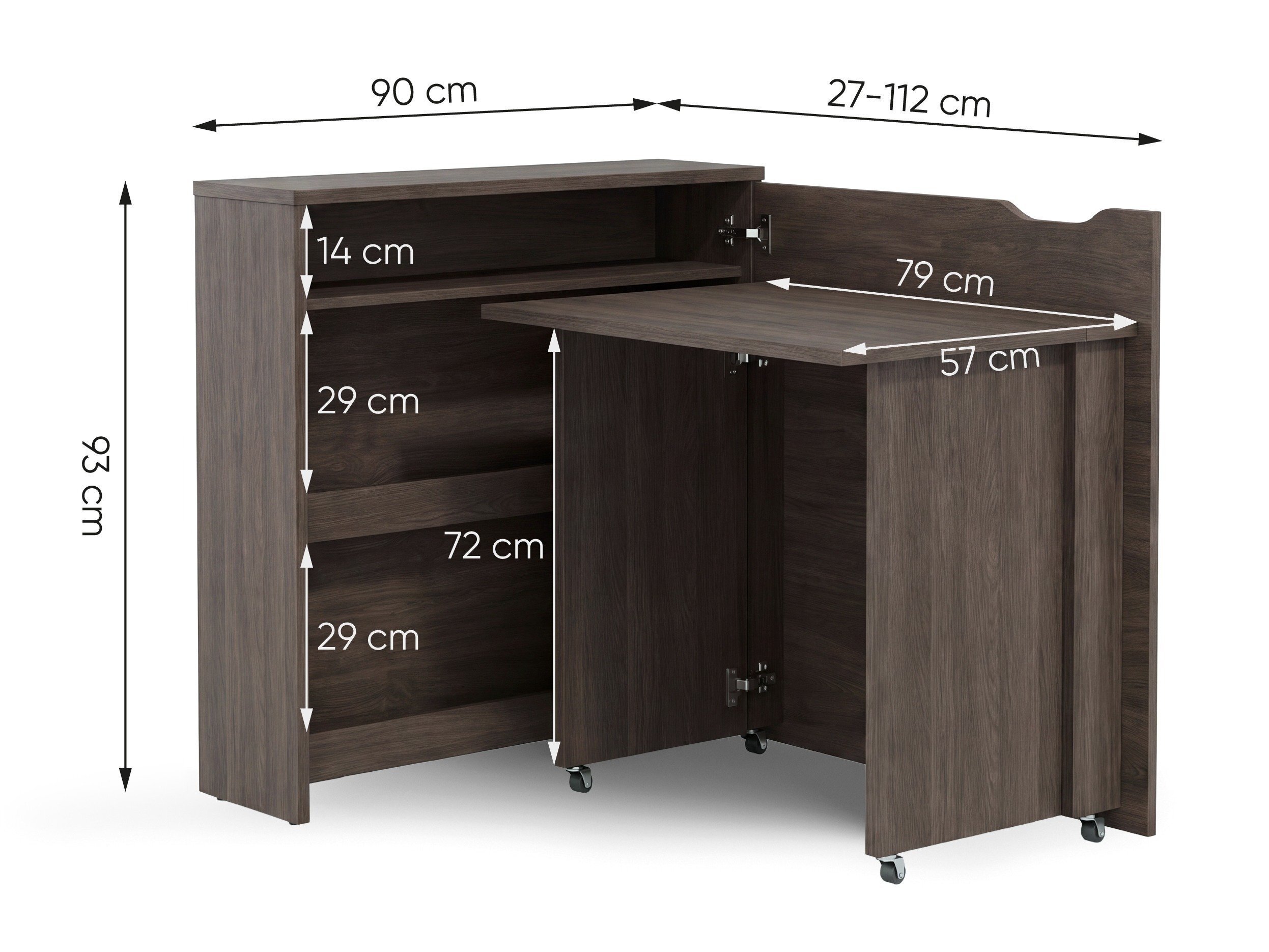Kulmapöytä Concept Lenart II (Tumma tammi)