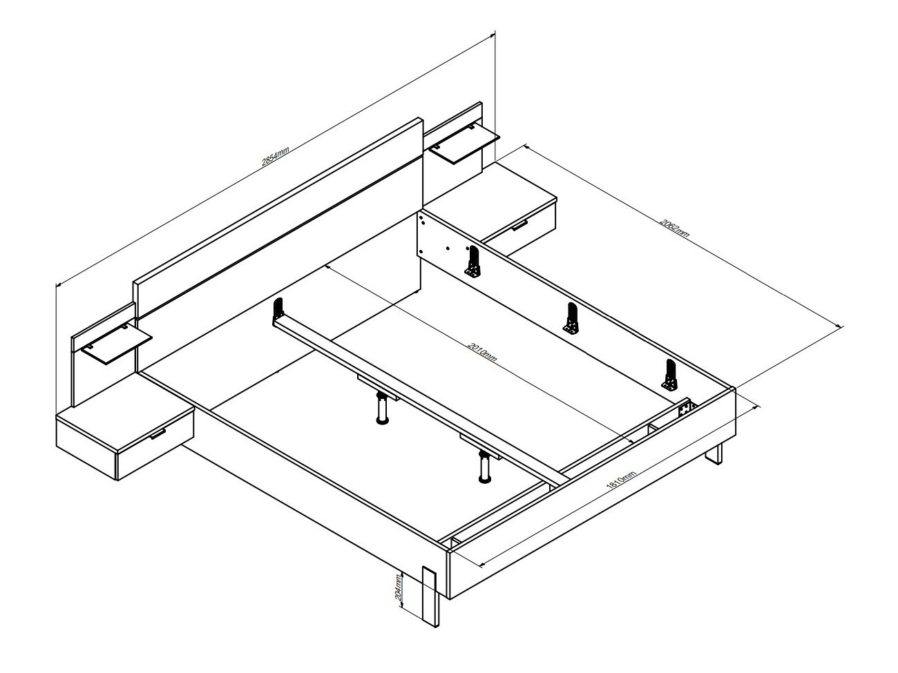 Bed Testolo 101