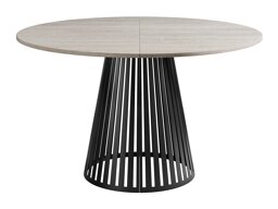 Table Prudentia II (Light travertine + Black)