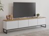 TV-taso Camtolo 101 (Valkoinen + Vaalea tammi)