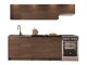 Kitchen set Ota II (Walnut + Black)
