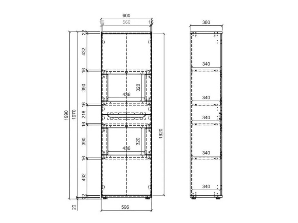 Bookcase Lirfela 102