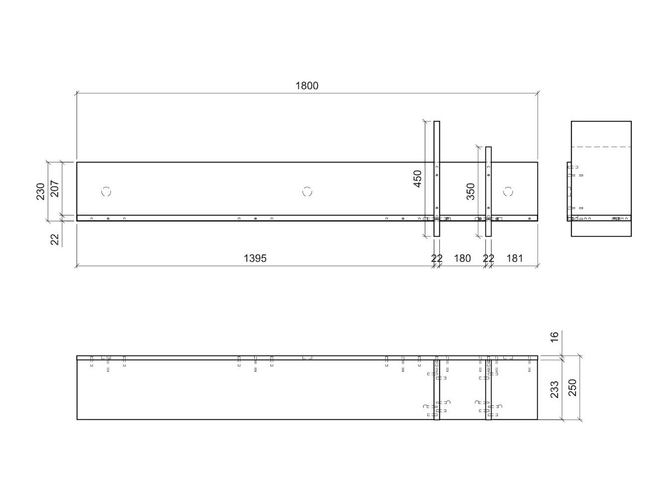 Wall shelf Lirfela 103