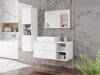 Bathroom mirror Salus (White + White marble)