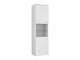Wall-mounted bathroom cabinet Salus (White + White marble)
