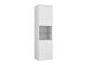 Wall-mounted bathroom cabinet Nauta (White + White marble)