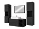 Bathroom set Nauta II (Black + Black marble)
