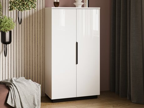 Bookcase Talevaro 104 (White + Glossy white)