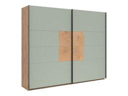 Wardrobe Livcali 108 (Green + Artisan oak)