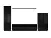 Living room set Talevaro 106 (Black + Glossy black)