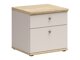 Bedside table Marlire 105 (Cashmere + Light oak)