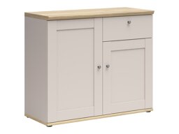 Chest of drawers Marlire 106 (Cashmere + Light oak)