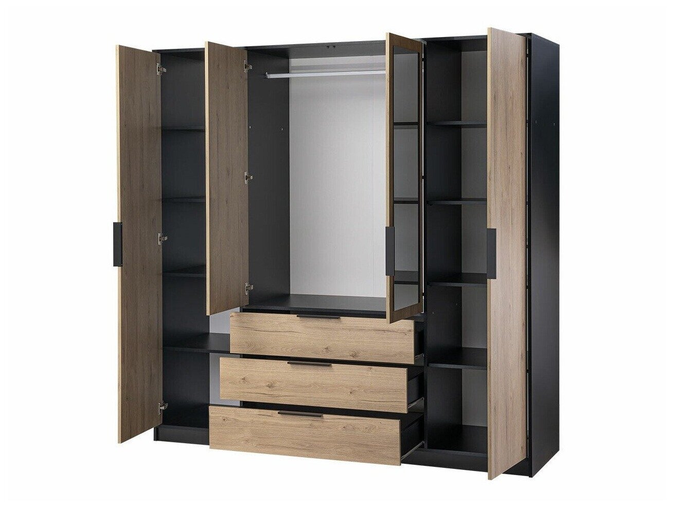 Wardrobe Ophdome 115 (Oak)