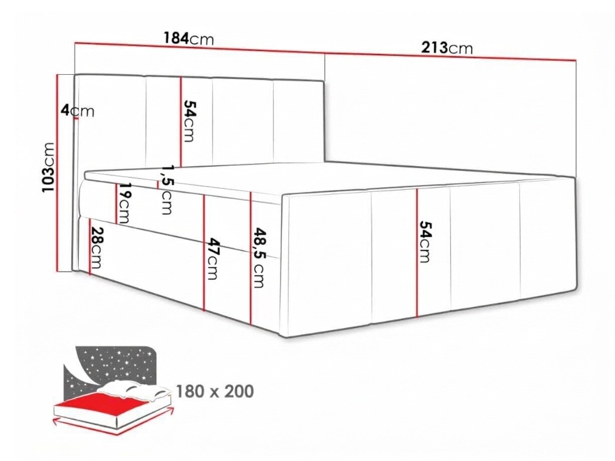 Jenkkisänky Ventus (Soft 010a)
