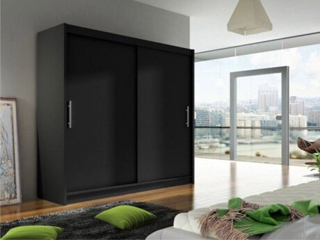 Vaatekaappi Closico Pallor I (Musta)