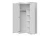 Corner wardrobe Novduni 116 (White)