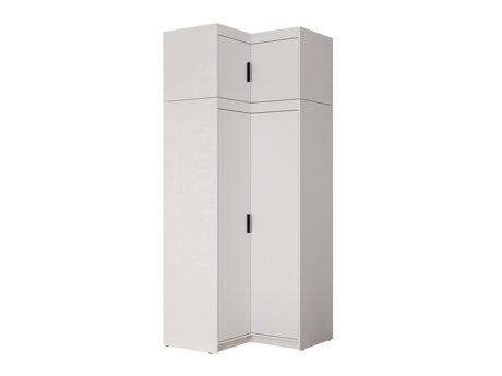 Corner wardrobe Novduni 121 (White)