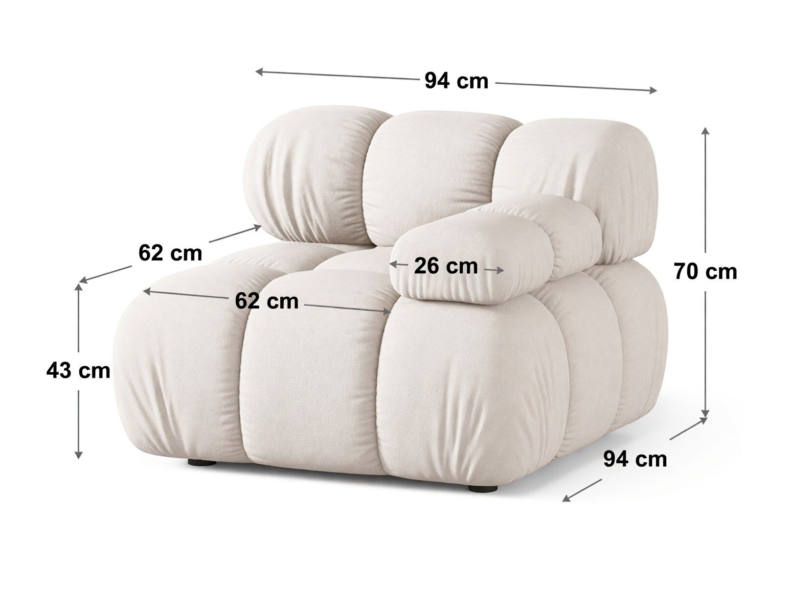 Modulaarinen istuinyksikkö Caltenu 104 (Liberty 12)