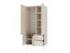 Wardrobe Dunsonu 100 (Beige + Oak)