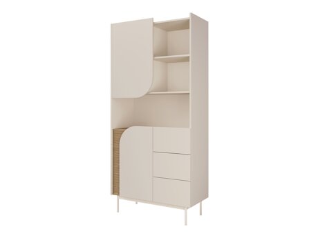 Bookcase Dunsonu 101 (Beige + Oak)