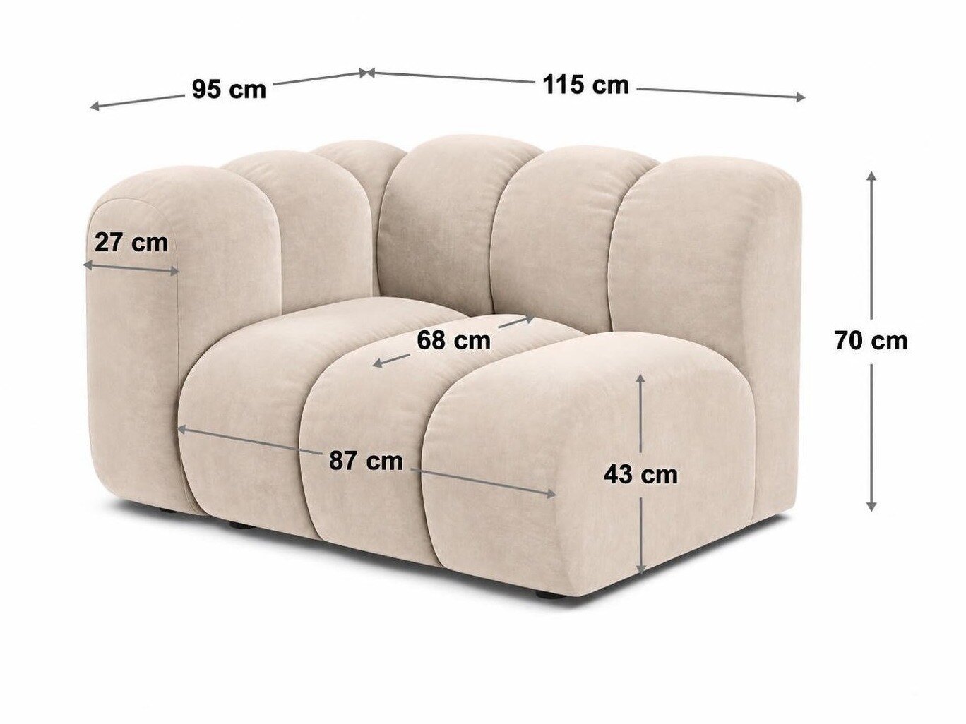 Modulaarinen istuinyksikkö Cirleve 110 (Salvador 10)