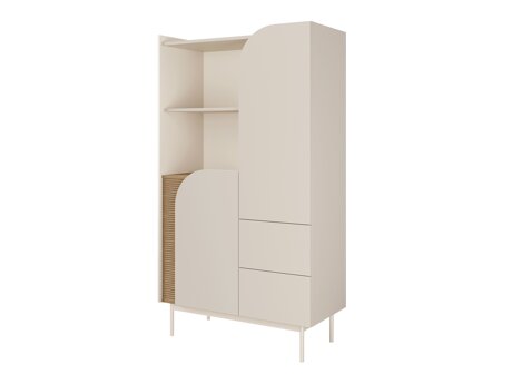 Bookcase Dunsonu 103 (Beige + Oak)