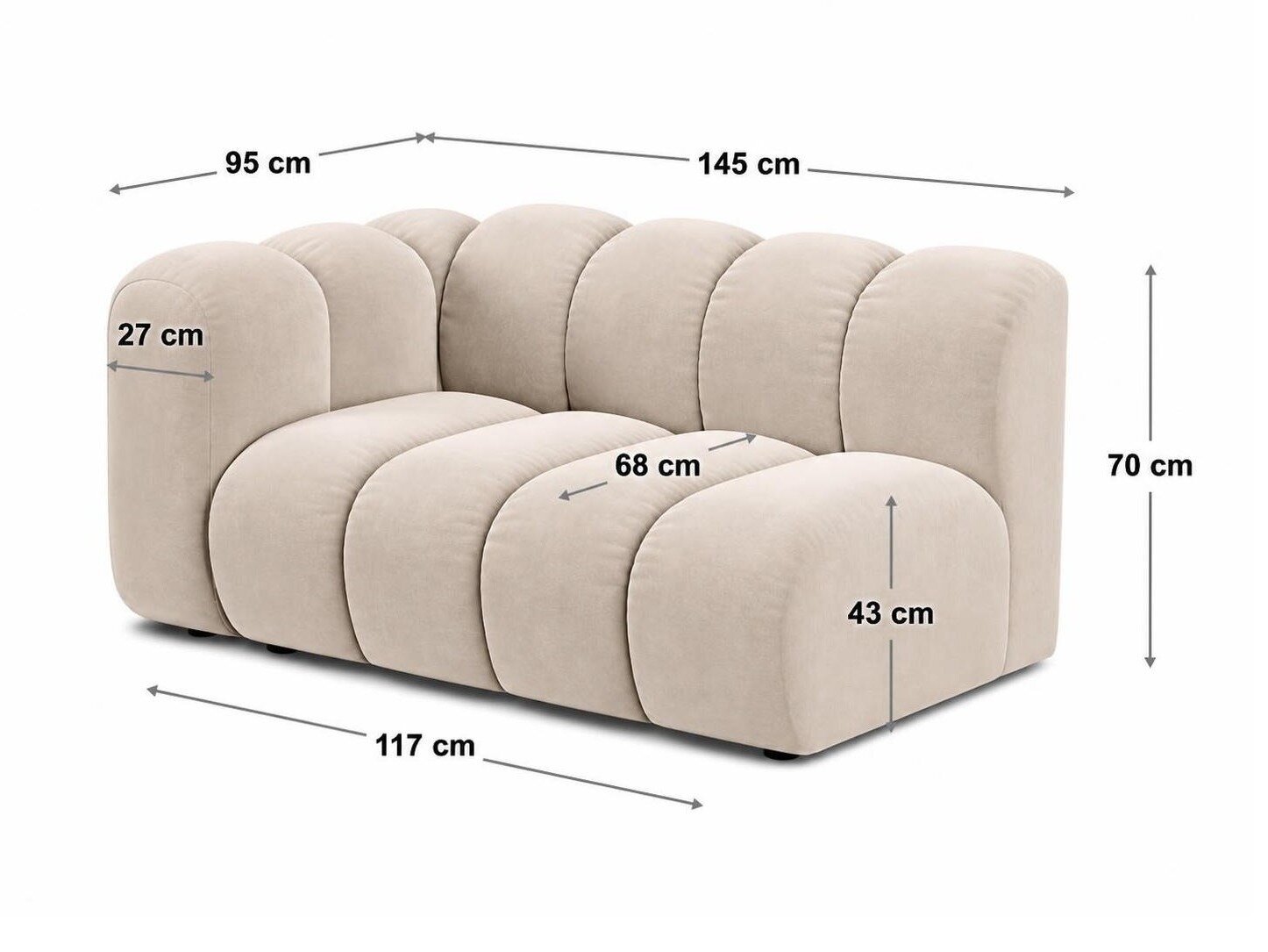 Modulaarinen istuinyksikkö Cirleve 115 (Salvador 10)