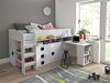 Bed Hartford 190 (Wit + Glanzend wit + Glanzend zwart)