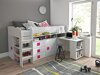 Lit Hartford 190 (Blanc + Blanc brillant + Rose brillant)