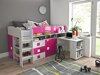 Lit Hartford 190 (Blanc + Rose brillant + Blanc brillant)