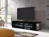 TV-meubel Ver (Zwart + Glanzend zwart)