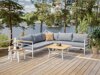 Buiten meubilair set Dallas 525 (Wit + Grijs)