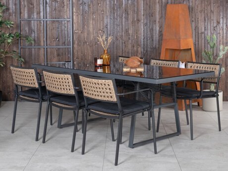 Tafel en stoelen set Dallas 1049